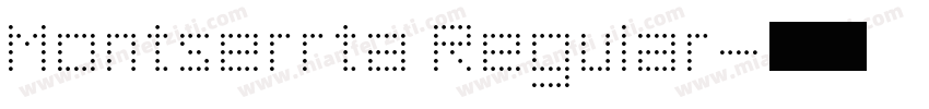Montserrta Regular字体转换